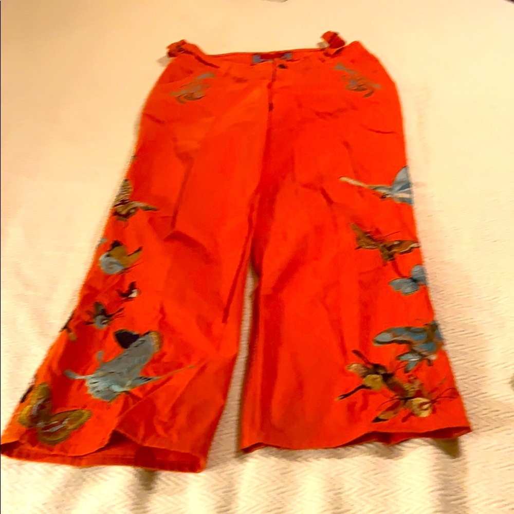 BIYA Two Ten Ten Five pants butterfly  sz 8